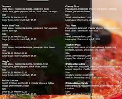 Pete's pizza hours and pete's pizza locations along with phone number and map with driving directions. Pizza Pete S Pizzeria Menu In Erie Pennsylvania Usa