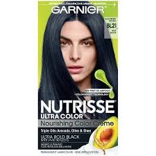 Garnier Nutrisse Ultra Color Bl21 Blue Black By Garnier For Unisex 1 Pack Hair Color 1 Pack Ha Hair Color For Black Hair Hair Color Blue Black Hair Color