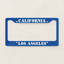 Black And Yellow California License Plate Frame Los Angeles California License Plate Frame Zazzle Com In 2020 License Plate Frames California License License Plate