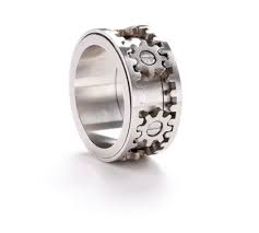 Gear Ring By Kinekt Design Gear Ring Stylish Rings Steampunk Rings