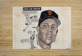1960 San Francisco Giants Willie Mays Art by Row One Brand Wall Art