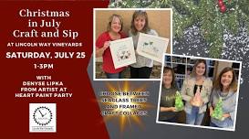 Christmas in July Craft and Sip