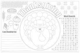 The template on it doesn't always have to be a plate with a fork and spoon with a turkey to color. Printable Thanksgiving Placemats For Kids Free Live Craft Eat