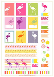 Free Printable Flamingo Planner Stickers Ausdruckbare Etiketten Freebie Planner Printables Free Free Printable Planner Stickers Planner Stickers