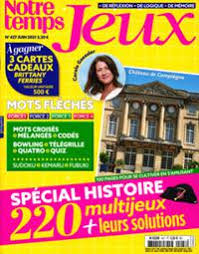 Founded in 1968 the magazine targets seniors. Abonnement Magazine Notre Temps Jeux Pas Cher Viapresse