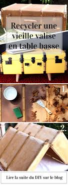Diy Recyclage D Une Vieille Valise En Table Basse Vintage Deco Table Valise Vieilles Valises Table Valise Diy