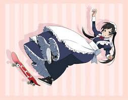 Skateboarding Maids By Suzusiro Character Design Anime Maid