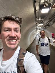 And they're off! A beautiful morning in London for theses amazing guys and  their sponsored walk for CDS today! If you're able to donate even a little  bit that would be awesome