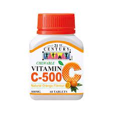 Vitamin c is good for our whole body as well as skin cells. 21st Century Chewable Vegetarian Vitamin C Natural Orange Flavour Capsules Maintain Body Resistance 500mg 60s Watsons Singapore