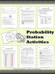 Probability Station Activities Probability Math Probability Activities 7th Grade Math