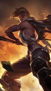 Legends Of Runeterra Blonde Fighter 4k Ultra Hd Mobile Wallpaper In 2021 Viking Character Fighter Girl Fighter