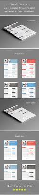 This article will highlight the importance of each of these sections, and. Simple Creative Cv Resume Cover Letter By Redwanulhaque Graphicriver