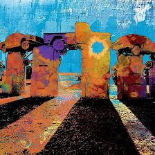 Carhenge Pop Art Style By Artist Stephen Chambers The Pop Art Factory In 2020 Pop Art Art Nasa Art
