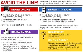Do you need car insurance to renew your tags. Renewals Jefferson County Co