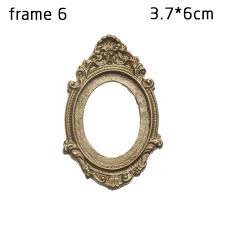 When the frame is securely attached, flip the mirror over. 1 12 Scale Photo Frames Retro Mirror For Dollhouse Decor Diy Vintage Ornament Furniture European Style Doll House Accessories Doll House Accessories Aliexpress
