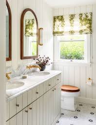 The bathroom stands out more by using stone for one part behind the vanity and focusing on painting the rest with a nice white color to brighten up the room some more. 20 Best Farmhouse Bathroom Design Ideas Farmhouse Bathroom Decor