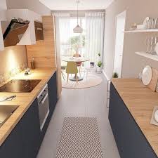 Rhinov On Instagram Astuce Pour Les Cuisines En Couloir Des Meubles Hauts Sur Un Pan De Mur Et Des Etage Meuble Haut Cuisine En Couloir Mobilier De Salon