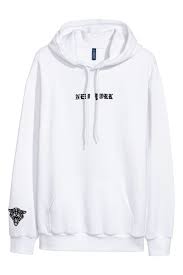 Hooded Sweatshirt White Men H M Us Sweatshirts Hoodies Men Hoodies