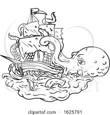 Maybe you would like to learn more about one of these? Kraken Attacking Sailing Ship Doodle Art By Patrimonio 1625791