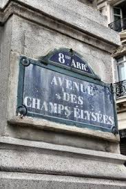 Paris France Champs Elysees Street Sign One Of The Most Famous Champs Elysees Paris France Avenue Des Champs Elysees