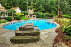 Maybe you would like to learn more about one of these? Stone Diving Board Just Like Jumping Into A River From The Rocks Above Pool Landscaping Outdoor Remodel Backyard Pool Designs