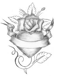 Summer floral tree, heart shape. Love Flower Drawing Easy Novocom Top
