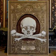 Memento Mori Wall Art | Hand-Carved 3D Skull & Bones Gothic Wooden Decor –  Engraversdungeon