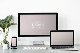 Maquete De Telas De Dispositivos Digitais In 2020 Computer Mockup Mockup Web Template Design