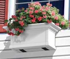 Mayne Yorkshire 12 In X 60 In Vinyl Window Box 4825w At The Home Depot Window Planter Boxes Yorkshire Window Box Window Box