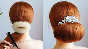 Low Bun Hairstyle For Thin Hair Hair Style Girl Using Bun Simple Hairstyle Bridal Hairstyle Hairstyles For Thin Hair Bridal Hair Buns Low Bun Hairstyles