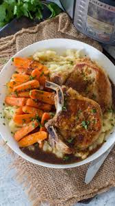 Instant pot smothered pork chops and potatoes is a whole meal made all in one pot. Instant Pot Pork Chops In Apple Cider Recipe Video Sweet And Savory Meals