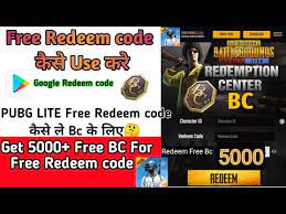 Pubg Mobile Lite Bc Redeem Code 08 2021