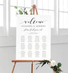 Welcome Seating Chart Table Allocation Printable Seating