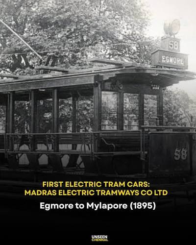 Chennai's 'Firsts' – where history began! ✨ From the first bookstore on Mount Road to the first electric tram gliding through Egmore… from the first zoo to the first ever women's English