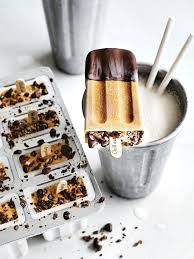 Pour the coconut milk and almond milk into a blender or food processor. Chocolate Dipped Almond Milk Coffee Popsicles Donna Hay