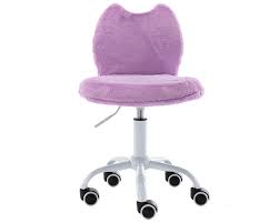 Purple fuzzy chair