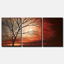 Abstract landscape fine art painting. Sunrise Paintings By The Artist Osnat Tzadok