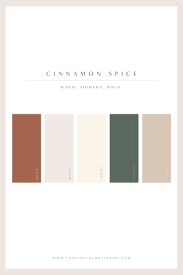 A Modern Color Palette Warm Modern And Bold Inspired By Cinnamon Colorpalette Warm Modern Warm Colour Palette Modern Color Palette Modern Colors