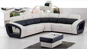 Design your dream sectional today! Contemporary High Back Sectional Sofa With Matching Ottoman Lmt 4090