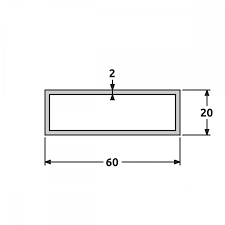 See more of rectangulaire on facebook. Tube Rectangulaire 60 X 20 X 2 Mm Alu Pour Tous