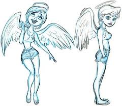Ellie Angel Poses Pt 1 By Tombancroft On Deviantart Cartoon Sketches Character Art Cartoon Drawings