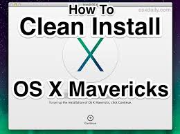 How To Clean Install Os X Mavericks Installation Cleaning Snow Leopard