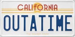 This font includes a license that allows free commercial use: Font Used On California Text Outatime Text Please Forum Back To The Future Text California