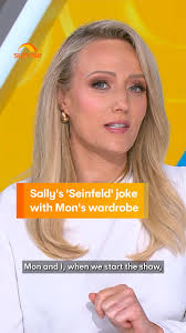 Sally's compares Mon's wardrobe choices with Seinfeld 👚 🦜 #sunriseon7  #seinfeld #seinfeldtv #seinfeldtvshow #seinfeldquotes