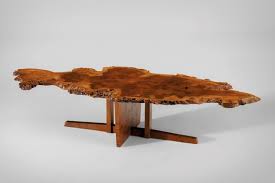 This beautiful redwood live edge slab rests on a nakashima inspired exotic wood base. 10 Things To Know About George Nakashima Christie S