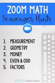 20 Zoom Scavenger Hunt Ideas For Teachers In 2021 Online Math Virtual School Middle School Math
