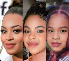 Beyonce with her daughters Blue Ivy and Rumi Carter 🤭🎀❤️