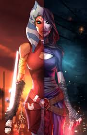 Ahsoka Tano  Asajj Ventress - Star Wars Art Print · Hectic · Online Store  Powered by Storenvy