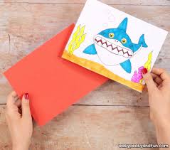 Pop up card ideas are highly sought after and i've got 2 birthday car. Shark Pop Up Card Easy Peasy And Fun
