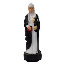 Sua cabeça está em sena, onde se mantém sua casa, e seu corpo está em roma, na igreja de santa maria sopra minerva. Imagem Santa Catarina De Sena 23cm Santas Artigos Religiosos Clero Brasil